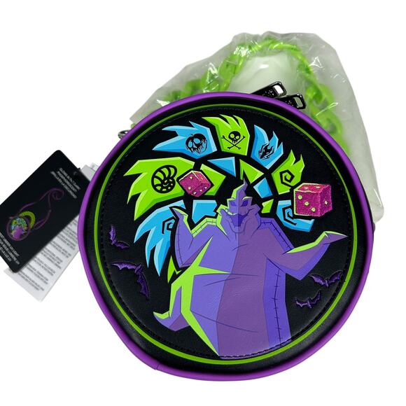 Disney Loungefly Nightmare Before Christmas Oogie Boogie Top Handle Circle Bag - Picture 2 of 3